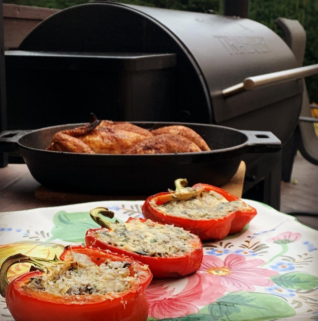 Sautéed Veggie & Cheese Stuffed&nbsp;Peppers
