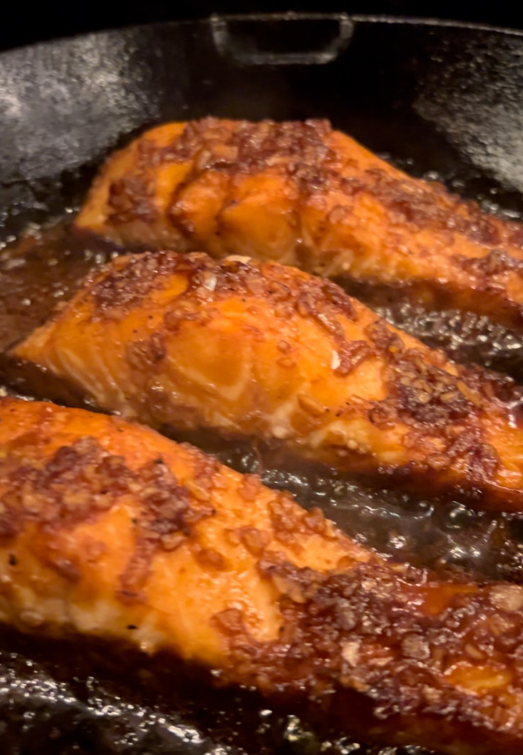 Grilled Maple & Molasses Spice Rum Glazed Atlantic&nbsp;Salmon